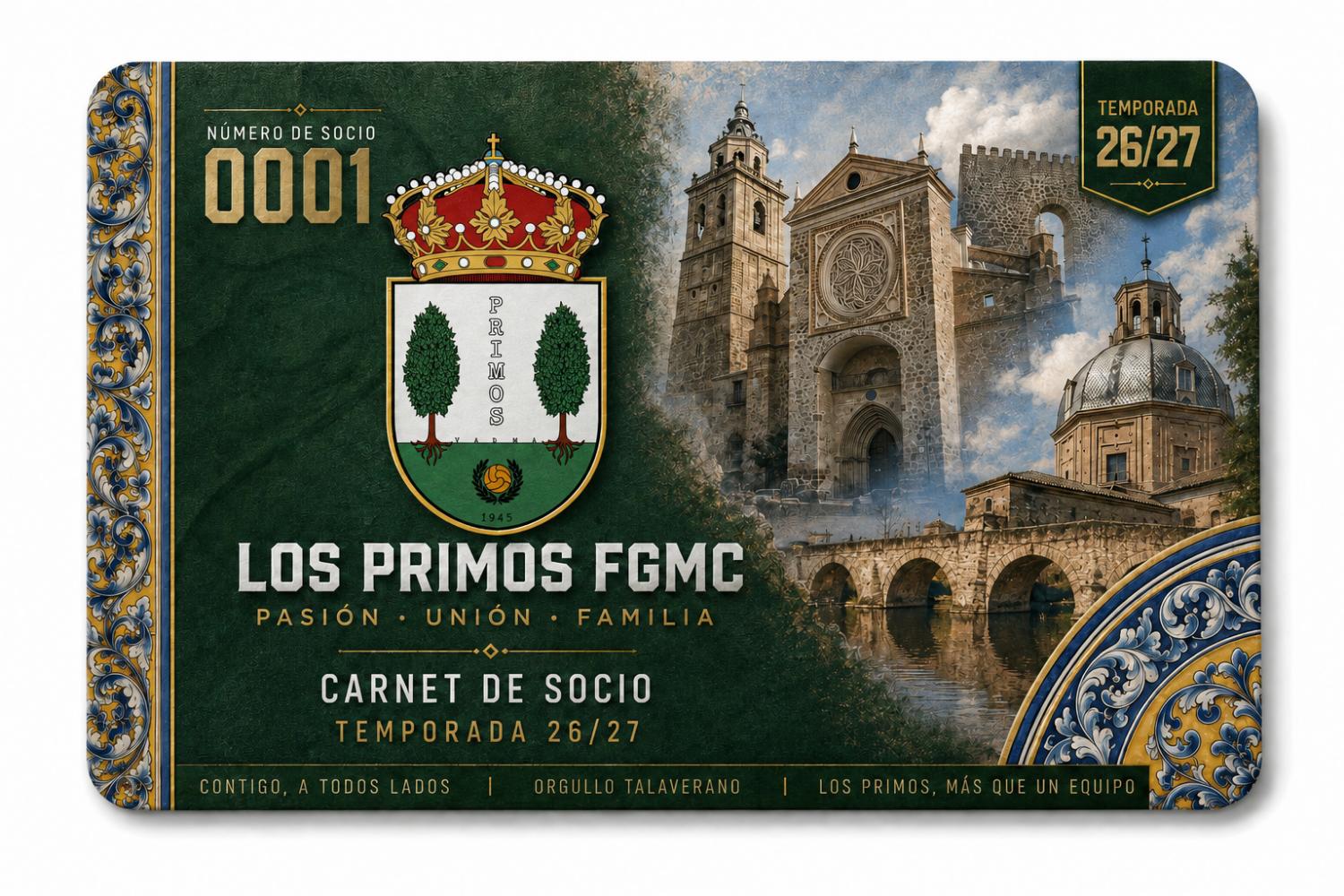 Carnet de Socio Los Primos FGMC Temporada 26/27